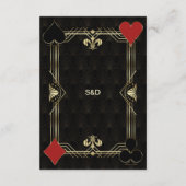 チャームアールデコカジノベガストランプのポーカー結婚ズ詳細 エンクロージャーカード (裏面)