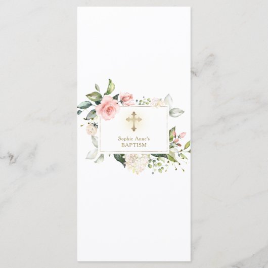 チャームウォーターカラーピンク赤面クリームフローラバプテスマ メニュー (裏面)