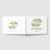 チャームウォーターカラーレモントロピカルウェディングプランナー ゲストブック (全面)