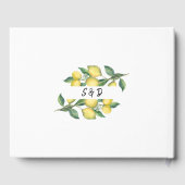 チャームウォーターカラーレモントロピカルウェディングプランナー ゲストブック (裏面)