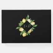 チャームウォーターカラーレモントロピカル結婚ズ ゲストブック (裏面)