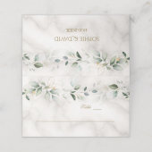 チャームエアリーグリーンリーマーブルテーブル番号 プレイスカード (外部開封)