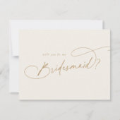 チャームエレガントアイボリーは私の花嫁カードになる 招待状 (正面)