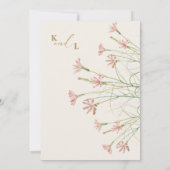 チャームエレガントワイルドフラワーアーチ結婚式招待状 招待状 (裏面)