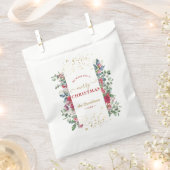 チャームクリスマスのリース フェイバーバッグ (クリップ留めされた状態)