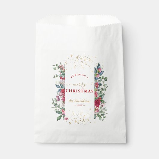 チャームクリスマスのリース フェイバーバッグ (正面)