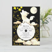 チャームシンプルウルフ誕生日 招待状 (スタンド正面)