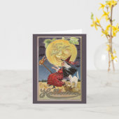 チャームズオブウィッチングアワーハロウィーンヴィンテージ カード (黄色い花)