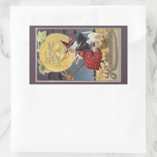 チャームズオブウィッチングアワーハロウィーンヴィンテージ 長方形シール (バッグ)