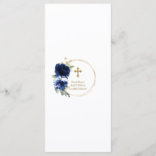 チャームネイビーブルーフローラ1st誕生日&バプテスマ メニュー (裏面)