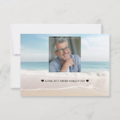 チャームビーチ海写真の表示Loving Memory サンキューカード (裏面)