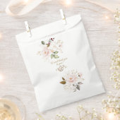 チャームピンク赤面金ゴールドフラワーズモノグラム結婚ズ フェイバーバッグ (クリップ留めされた状態)