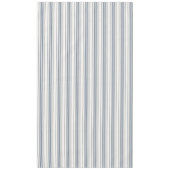 チャームフランスのファームハウスブルーストライプのとホワイト テーブルクロス (正面)