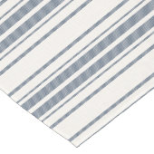 チャームフランスのファームハウスブルーストライプのとホワイト ロングテーブルランナー (コーナー)