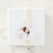 チャームブルガンディマルサラフローラ手書結婚き フェイバータグ (インサイチュ)