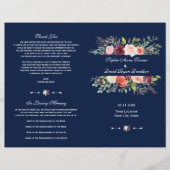 チャームブルゴーニュフローラフレームダークブループログラム (正面)