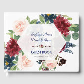 チャームブルゴーニュフローラ六角フレ結婚ーム ゲストブック (正面)