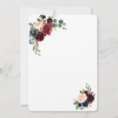 チャームブルゴーニュフローラ金ゴールドミスカインスキンセアニラ 招待状 (裏面)