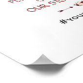 チャームブルゴーニュフローラOHスナップインスタグラム標識 ポスター (角)