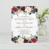 チャームブルゴーニュ海軍ブルーフローラ退職パーティー 招待状 (スタンド正面)