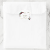 チャームブルゴーニュ花金ゴールドパインバプテスマ ラウンドシール (バッグ)