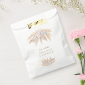 チャームホワイトオーキッドブロスバラパンパスグラス結婚ズ フェイバーバッグ (封をした状態)