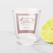 チャームメリークリスマスとハッピーニューイヤーモノグラム ショットグラス (裏面)