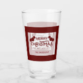 チャームメリークリスマスとハッピーニューイヤーモノグラム タンブラーグラス (裏面)