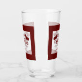 チャームメリークリスマスとハッピーニューイヤーモノグラム タンブラーグラス (左)