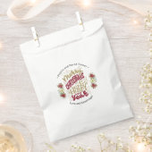 チャームメリークリスマスハッピーニューイヤータイポグラフィ フェイバーバッグ (クリップ留めされた状態)