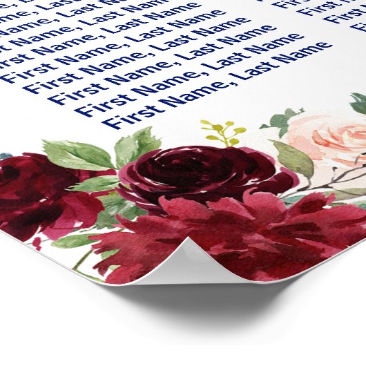 チャームメルロ海軍フローラ〔雄ジカの〕枝角座席表 ポスター (角)