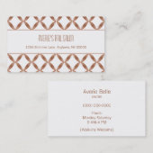 チャームモダン名刺、ラテ 名刺 (正面/裏面)