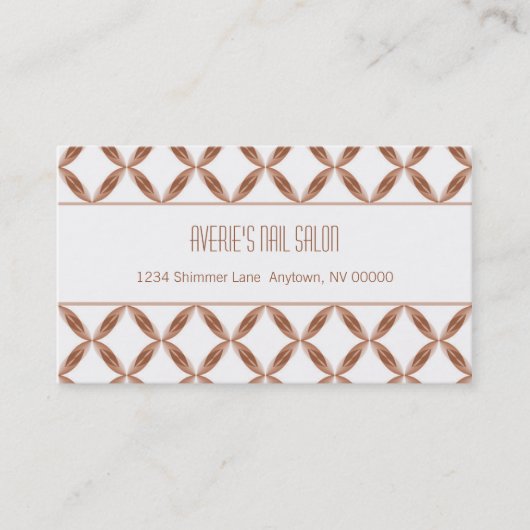 チャームモダン名刺、ラテ 名刺 (正面)