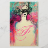 チャームモノグラム美しいファッション文具 便箋 (正面)