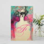 チャームモノグラム美しいファッション文具 便箋 (スタンド正面)