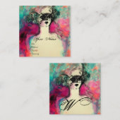 チャームモノグラム スクエア名刺 (正面/裏面)