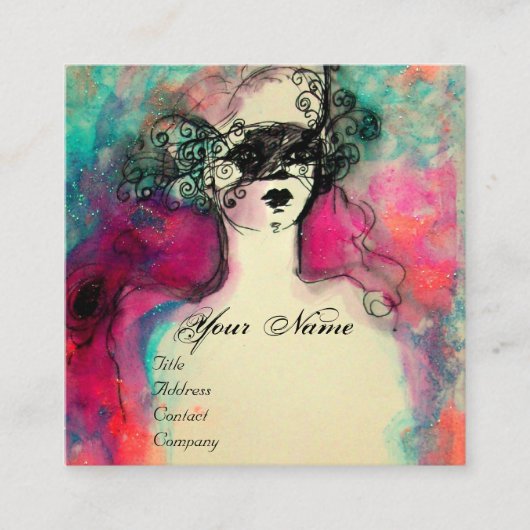 チャームモノグラム スクエア名刺 (正面)