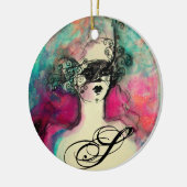 チャームモノグラム セラミックオーナメント (左)