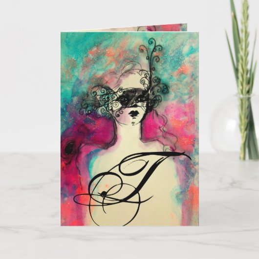 チャームモノグラム ノートカード (正面)