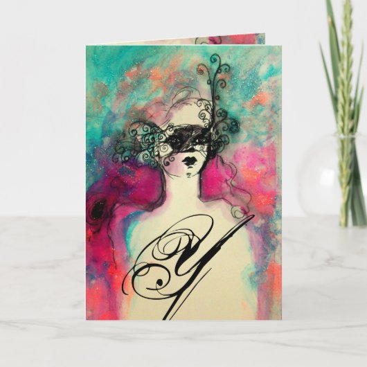 チャームモノグラム/ハッピーニューイヤーお祝い シーズンカード (正面)