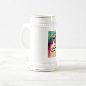 チャームモノグラム ビールジョッキ (正面左)