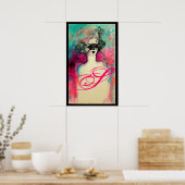 チャームモノグラム ポスター (キッチン)