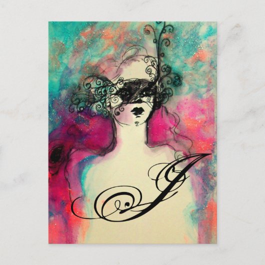 チャームモノグラム ポストカード (正面)