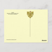 チャームモノグラム ポストカード (裏面)