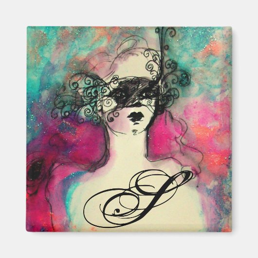 チャームモノグラム マグネット (正面)