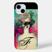 チャームモノグラム/マスク付きミステリアス美しい Case-Mate iPhoneケース (裏面)