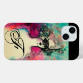 チャームモノグラム/マスク付きミステリアス美しい Case-Mate iPhoneケース (裏面 (横))