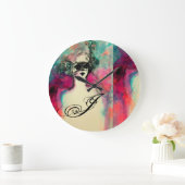 チャームモノグラム ラージ壁時計 (ホーム)