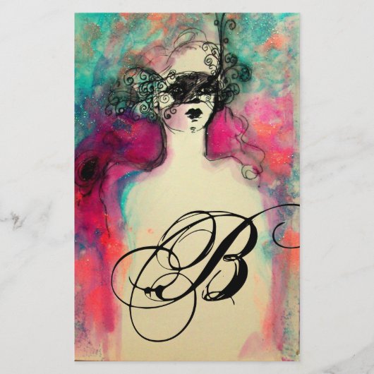 チャームモノグラム 便箋 (正面)