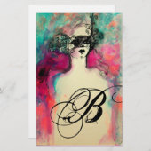 チャームモノグラム 便箋 (正面/裏面)